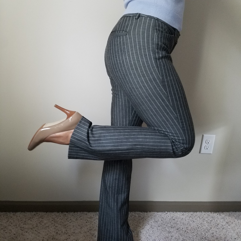 Low Rise Barely Boot Ticking Stripe Pant Long - image 6